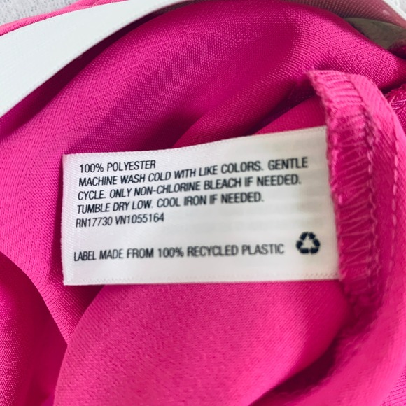 A New Day Women's Size M Pink Pull on Elastic Waist Maxi Skirt Side Slit - Picture 5 of 7